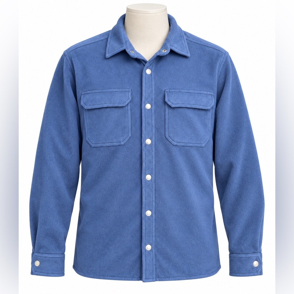 Duluth Trading Co Men's Navy Shirt Fleece Jacket Shacket
